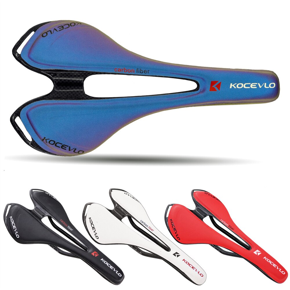 Mtb Saddle Lightweight - KOCEVLO Carbon Saddle T800 Carbonfiber+Leather Fiber