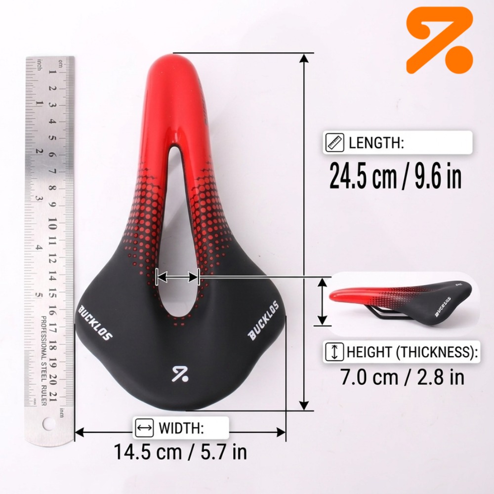 BUCKLOS Hollow Road Bike Saddl - Mtb Saddle Lightweight ulasan dan harga
