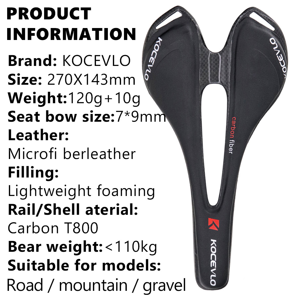 KOCEVLO Carbon Saddle T800 Car - Mtb Saddle Lightweight ulasan dan harga