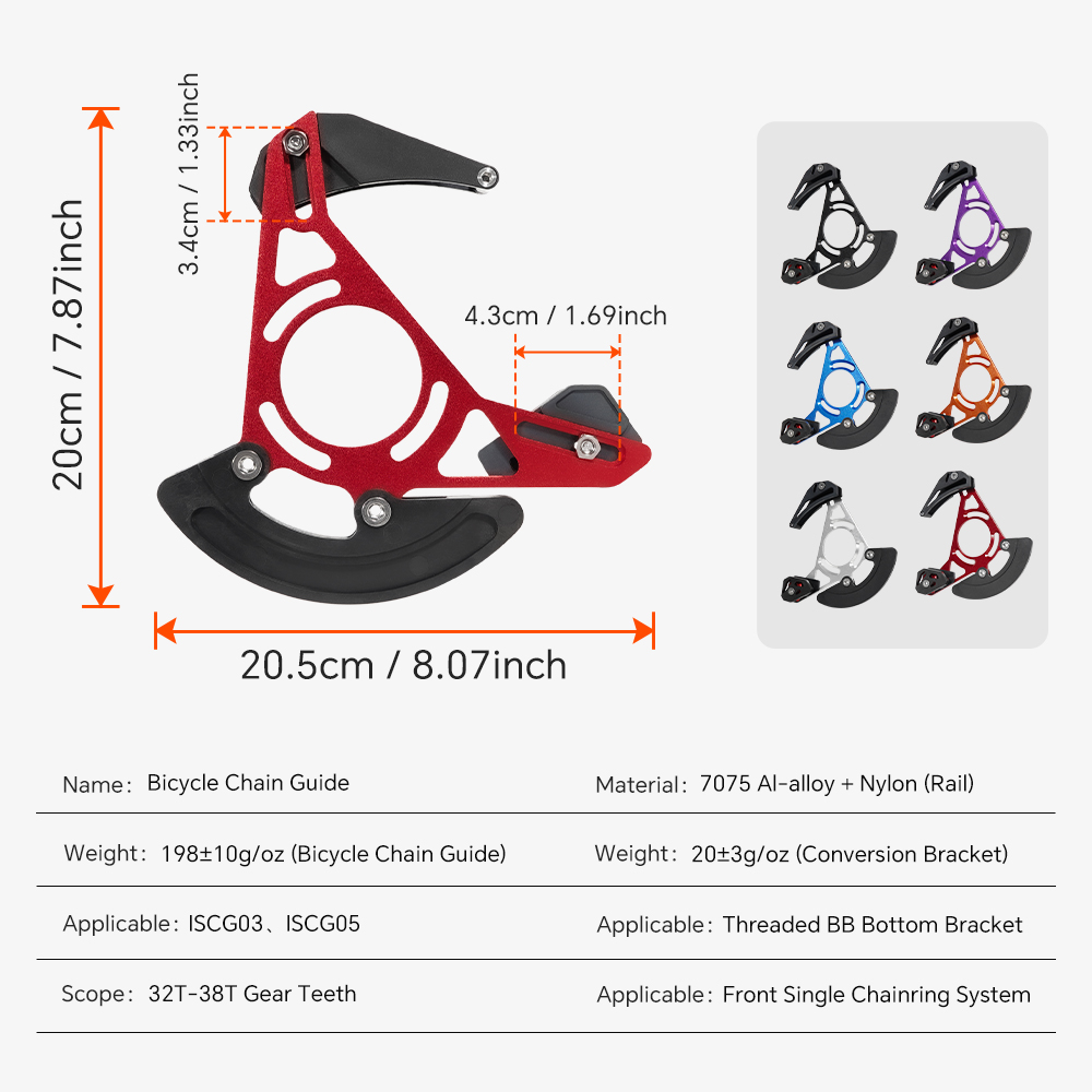 TOSEEK Chain Guides MTB Bicycl - Chain Guide Iscg ulasan dan harga