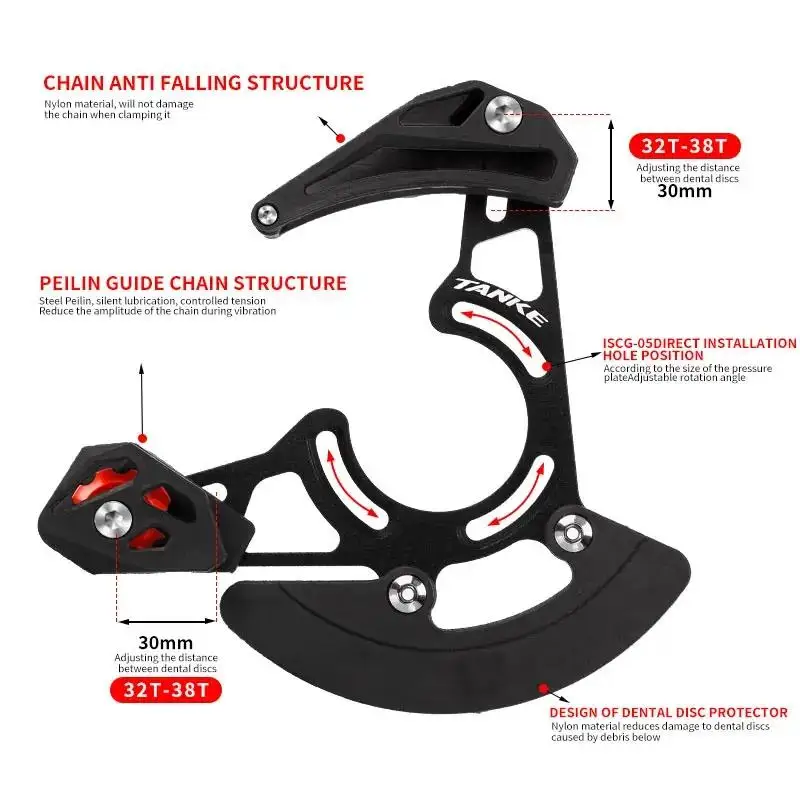 TANKE Bicycle Chain Guide ISCG - Chain Guide Iscg ulasan dan harga