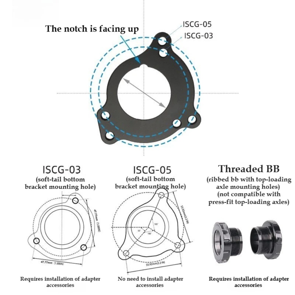 AXI Bicycle Chain Guide ISCG 0 - Chain Guide Iscg ulasan dan harga