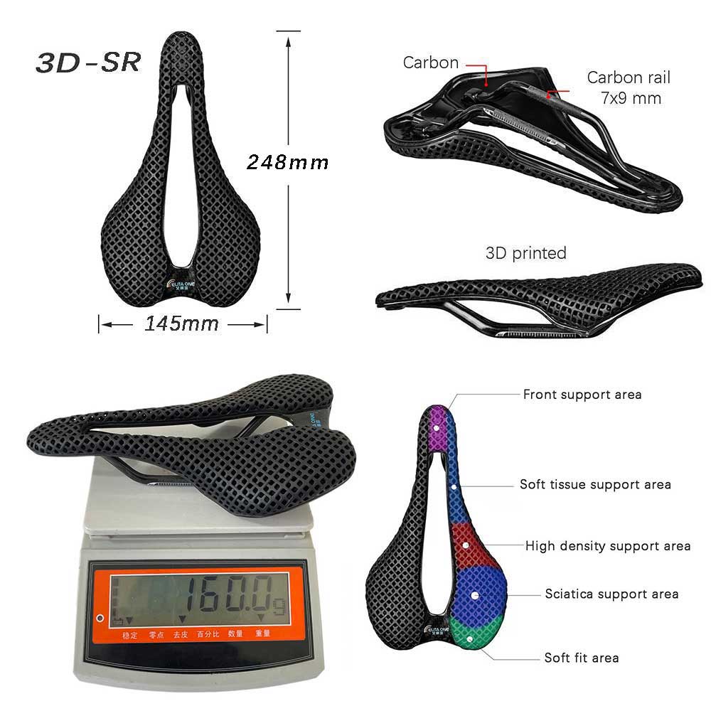 Elitaone 3D Printed Carbon Sad - Mtb Saddle Lightweight ulasan dan harga