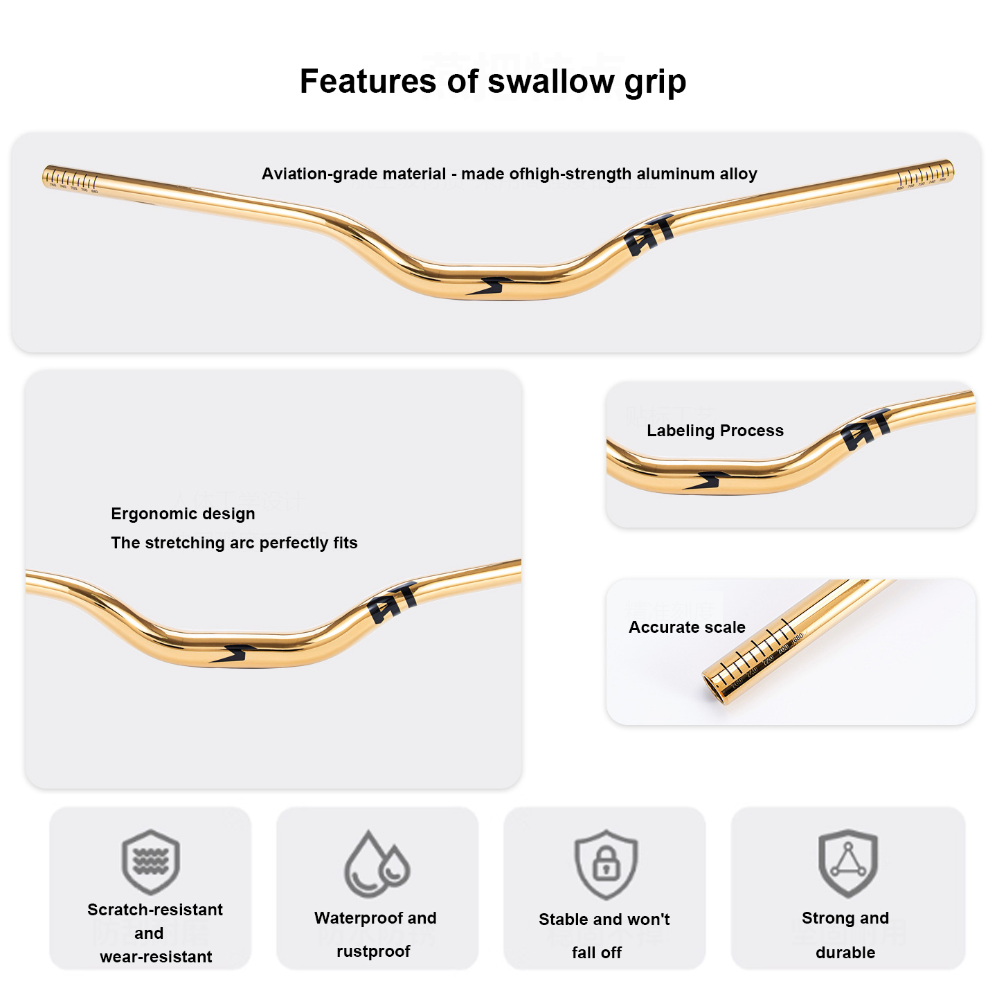 Aluminum Alloy Bicycle Handleb - Mountain Biking Jumps ulasan dan harga