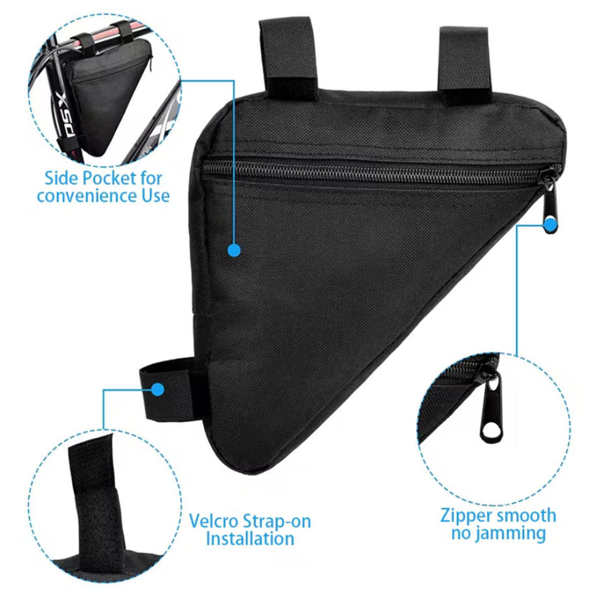 PINMOAP Bicycle Triangle Bag W - Mountain Biking Oxford ulasan dan harga