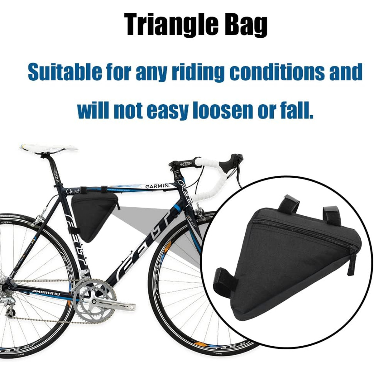 PINMOAP Bicycle Triangle Bag W - Mountain Biking Oxford ulasan dan harga