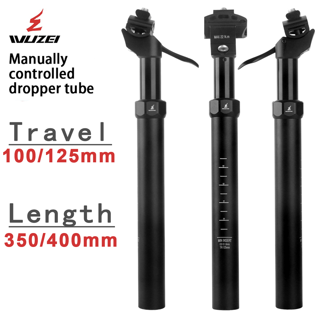 WUZEI MTB Manual Control Dropp - Dropper Post Remote ulasan dan harga